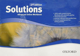Solutions Advanced Online Workbook - Card With Access Code