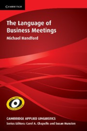 The Language of Business Meetings Paperback