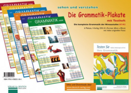 Die Grammatik-Plakate A1/A2 Testheft en 6 Plakate