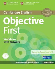 Objective First Fourth edition Workbook with answers with Audio CD