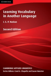Learning Vocabulary in Another Language Second edition Hardback
