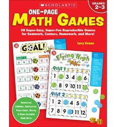 One-Page Math Games