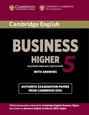 Cambridge English Business 5 Higher Student's Book with answers