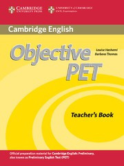 Objective PET Second edition Teacher's Book