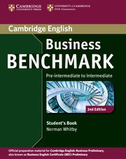 Business Benchmark Second edition Pre-intermediate-Intermediate Business Preliminary Student's Book