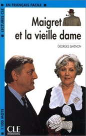 Maigret et la vieille dame - Niveau 2 - Lecture CLE en Français facile - Livre