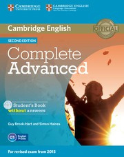 Complete Advanced Second edition Student's Book without answers with CD-ROM