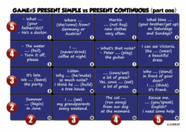 FUN GRAMMAR BOARD GAMES (LEVEL A2/B1)