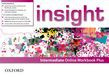 Insight Intermediate Online Workbook Plus - Card With Access Code