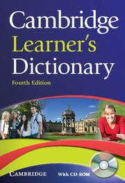 Cambridge Learner's Dictionary Fourth edition Paperback with CD-ROM
