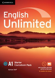 English Unlimited Starter Coursebook with ePortfolio and Online Workbook Pack