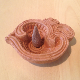 Diwali Kegel brander Terracotta (Om)