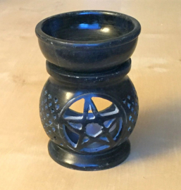 Geuroliebrander Pentagram (10 cm) Zwart
