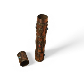 Tibetaanse metalen koker (dun)