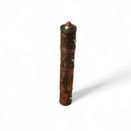 Tibetaanse metalen koker (dun)
