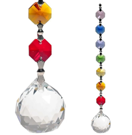 Feng Shui Raamhanger Chakra ketting met Bol - 20 cm