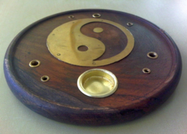 Ronde Houten Kegel brander (Yin Yang)