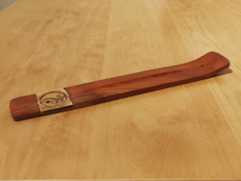 Houten Plankje met Yin Yang motief