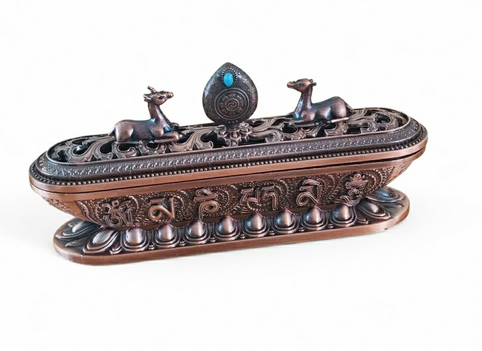 Metalen Tibetaanse Wierook Brander (17 cm)