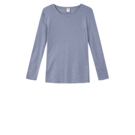 shirt ronde hals, stormy sea blauw