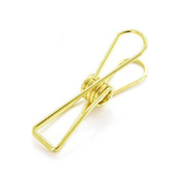 Knijper fish clip goud medium