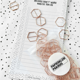 Paperclips honingraat koper 24 mm | 50 stuks