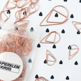 Paperclips druppel koper 33 mm | 100 stuks