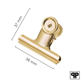 Bulldog clip goud 38 mm