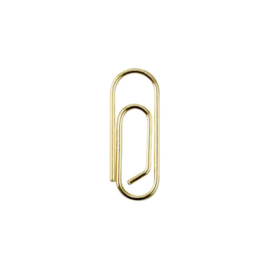 Paperclips mini goud 14 mm | 100 stuks