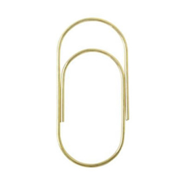 Paperclips goud 50 mm