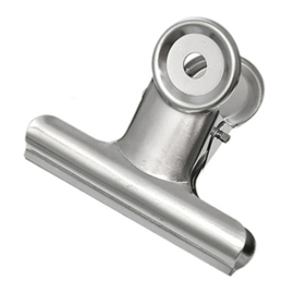 Bulldog clip zilver 75 mm