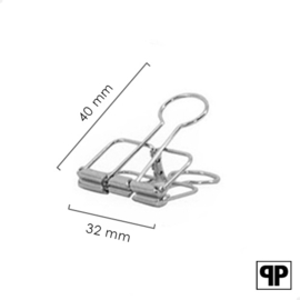 Binder clip zilver 32 mm