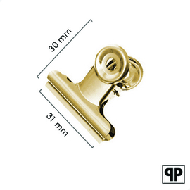 Bulldog clip goud 31 mm