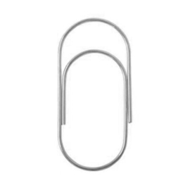 Paperclips zilver 50 mm | 10 stuks