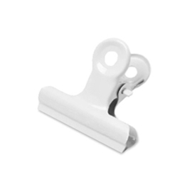 Bulldog clip wit 38 mm