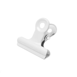 Bulldog clip wit 31 mm