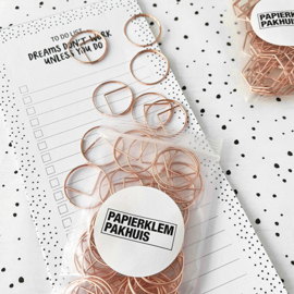 Paperclips rond koper 25 mm | 50 stuks