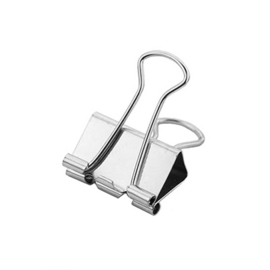 Foldback clip zilver 25 mm