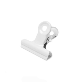 Bulldog clip wit 20 mm