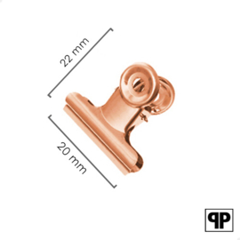 Bulldog clip koper 20 mm