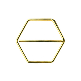 Paperclips honingraat goud 24 mm | 50 stuks