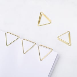 Paperclips driehoek goud 19 mm | 100 stuks
