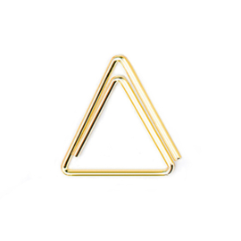 Paperclips driehoek goud 19 mm | 100 stuks