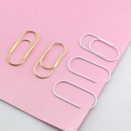 Paperclips wit 50 mm | 10 stuks