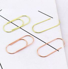 Paperclips goud 50 mm | 10 stuks