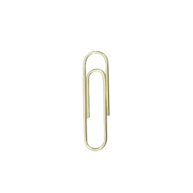 Paperclips goud 29 mm | 100 stuks