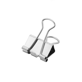 Foldback clip zilver 19 mm