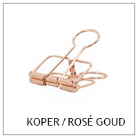 Koper / rosé goud  papierklem paperclip