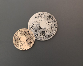 Magnetische Broche LUNAR - Klein - Rosé Blinkend