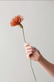 Papieren bloem - Chrysant Donker Oker